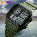 SKMEI 1299 Military Sporty Led Digital Watch For Men - Green. 