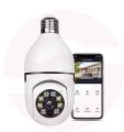 SKY TECH V380 Full HD Indoor Wireless 2MP WiFi CCTV Security Camera | Motion Tracking | Two Way Talk | Colored Night Vision | Support Upto 128GB SD Card | Includes E27 Holder. 