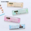 DISICHEN Profesional 2 in 1 15cm Ruler Calculator 8-Digits Electronic Calculator Pocket Mini Stationery Math Toys School Multi-functional Calculator. 