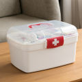 Large Capacity Medicine Organizer Storage Container Family First Aid Chest Portable Emergency Kit Box. 