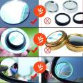 KOBWA Car Rear View Blind Spot Mirror Round Stick-On Convex Mirror Wide Angle View Mirror For Safer Driving-2 Pack. 