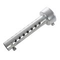 JINMY 2X Silver Motorcycle Exhaust Can Muffler Insert Baffle DB 45mm x 140mm. 