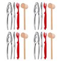 Crab Leg Cracker and Tool Seafood Tool Kit Set of 16,Lobster Crab Cracker Lobster Shell Forks Seafood Forks Crab Mallets. 