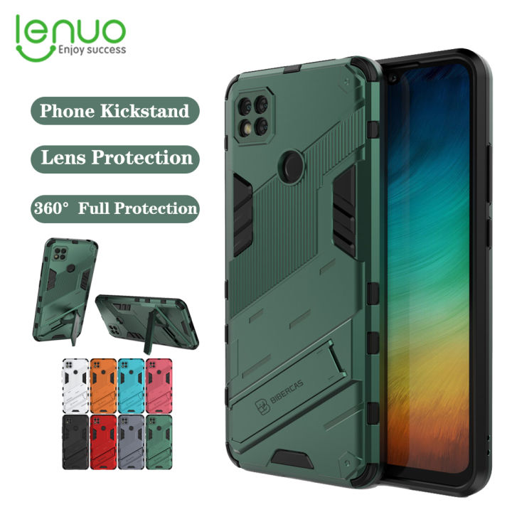 Lenuo%20Punk-Casing%20For%20Xiaomi%20Redmi%209C%20/%20Redmi%209C%20NFC%20Back%20Cover%20Eight-Color%20Anti-Fall%20And%20Anti-Slip%20Phone%20Bracket%20Lens%20Protection%20Cover%20Lovers%20Case%20-%20Image%203