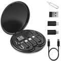High-Performance - 60W Fast Charging Cable Type-C Mobile Phone Data Cable USB Charger Set Storage Box. 