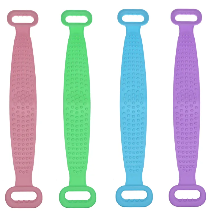 Silicone%20Exfoliating%20Bath%20Shower%20Towel%20Back%20Strap%20Body%20Sponge%20Scrubber%20Brush%20-%20Image%203