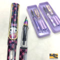 Bizzy Premium quality Kuromi Ink pen with crystal box / fountain pen with 2 cartridges cute stationery for girls. 