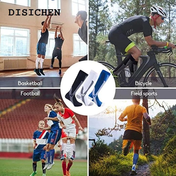 DISICHEN%20Fashion%202023%20High%20New%20Compression%20Socks%20Stockings%20Men%20Women%20Sports%20Socks%20For%20Marathon%20Cycling%20Football%20Varicose%20Veins%20Meias%20-%20Image%204