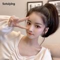 Sutuiying WIGSIN Synthetic Short Slightly Upturned Straight Ponytail Claw 2025 New Clip In Hair Extension Sweet Cute Ponytail Hairpiece for Women. 