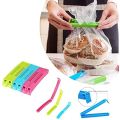 18 Pcs - 3 Different Size Plastic Food Snack Bag Pouch Clip Sealer Large, Medium, Small Snack Seal Sealing Bag Clips Vacuum Sealer (Set of 18, Multi-Colour). 