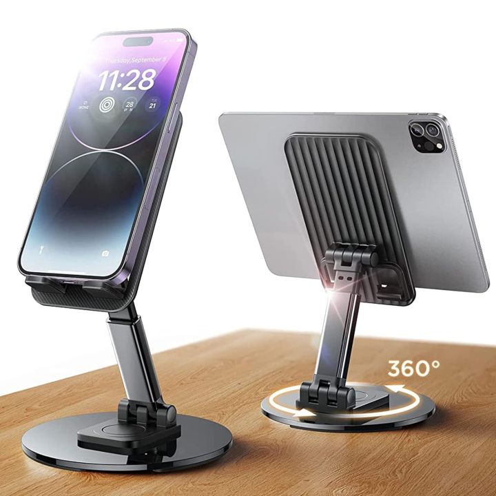 Alloy%20Mobile%20Phone%20Stand%20Holder%20360%C2%B0%20Rotatable%20Mobile%20Stand%20for%20Table%20Mobile%20Holder,%20Adjustable%20Height%20&%20Tilting,%20Metal%20base%20plastic%20body%20Phone%20Stand%20-%20Image%207