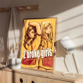 2 Broke Girls Classic Movie Posters Vintage Room Bar Cafe Decor Stickers Wall Painting. 