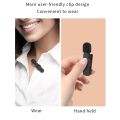 2 In 1 K8 Wireless Recording Microphone For Type-C And iPhone Mobile Phones. 