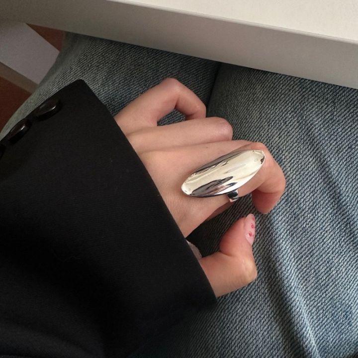 HaohuishopProfesional%20BF%20CLUB%20925%20Sterling%20Silver%20Rings%20For%20Women%20Girl%20Female%20Open%20Minimalist%20Retro%20Oval%20Ring%20Creative%20Anillos%20Bague%20Fine%20Jewelry%20-%20Image%204