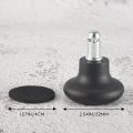 5 Pack Bell Glides for Office Chair Without Wheels, Replacement Rolling Chair Swivel Wheels Fixed Stationary Castors. 