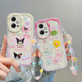 For Xiaomi Redmi Note 12 Pro+ 5G Phone Case 3D Cute Animal Cartoon Patterns + Beautiful Flower Bracelet Soft Case. 