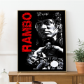 Study room wall decoration HD quality poster movie Rambo first drop of blood white paper poster wall art painting from. 