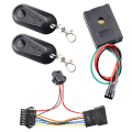 Electric Bicycle Alarm, Touch Start Electric Bike Alarm 36‑72V Anti Theft Security System for Electric Scooter Spare Parts Accessories Parts Black. 
