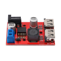 5X LM2596S Dual USB DC-DC 9V 12V 24V 36V to 5V 3A Buck Converter Board Car Charger Solar Power Module. 