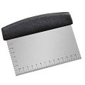 Heavy Duty Life Time Durability Dough Scraper Stainless Steel Bench Scraper Bread Cake Pastry Pizza Food Cutter (Black). 