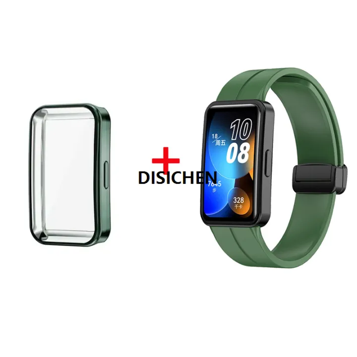 DISICHEN%20Silicone%20Magnetic%20Strap+Case%20For%20Huawei%20Band%2010%209%20Bracelet%20Replacement%20Soft%20Wristband%20For%20Huawei%20Band%208%20TPU%20Protective%20Cover%20Bargain%20price%20-%20Image%208