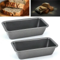 2Pcs Bread Pans for Baking Nonstick Carbon Steel Loaf Pan Tray Toast Mold Cake Loaf Pastry Toast Box Baking Pan Bakeware. 
