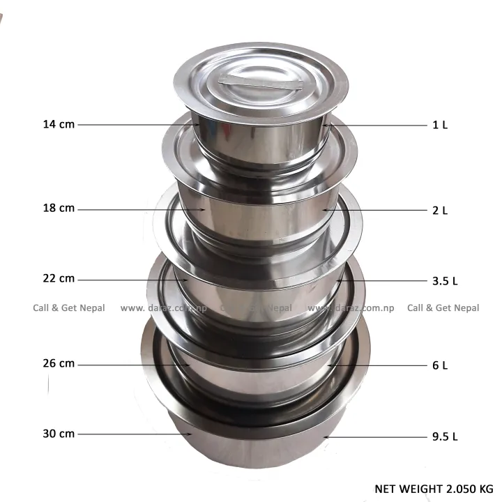 Stainless%20Steel%20Multipurpose%20Stock%20Pot%20Storage%20Pot%20Cookware%20Set%20%7C%20Steel%20Stock%20Pot%20With%20Induction%20Base%20-%20Set%20Of%205%20-%20Image%204