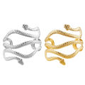 Open Snake Upper Arm Bangle Bracelet Adjustable Arm Cuff Bangle Bracelets for Women Fashion Jewelry. 