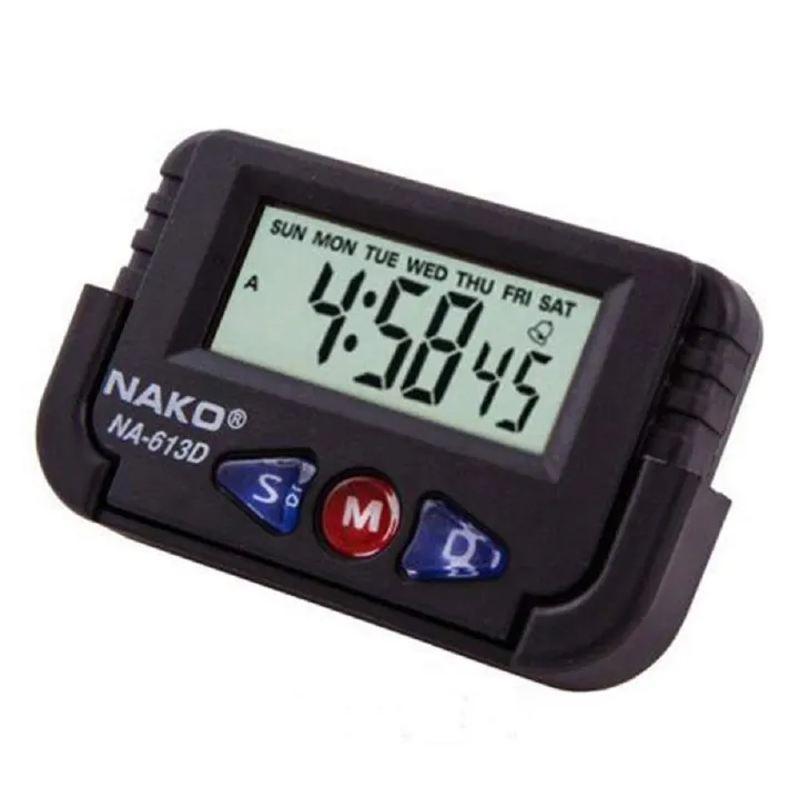 Rectangular Car Clocks Digital Car Clock with Multifunction System, Time, Date, Alarm ...