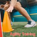 Sports Training Field Agility Space Marker Cones | Marking Cone 9 inch | Pack of 10. 