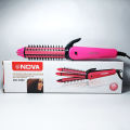 NOVA NHC-8890 3in1 Hair Straightener Curler Brush Crimper. 