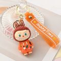 New Labubu the monster Creative Labubu Cute Cartoon Figure Key Chain Bag Car Key Chain Gift Pendant, Labubu. 