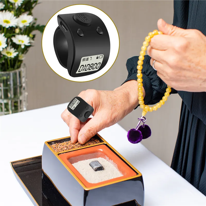 Ring Counterer Portable Event Counter Ring Mini Digital LCD Electronic Finger Ring ...