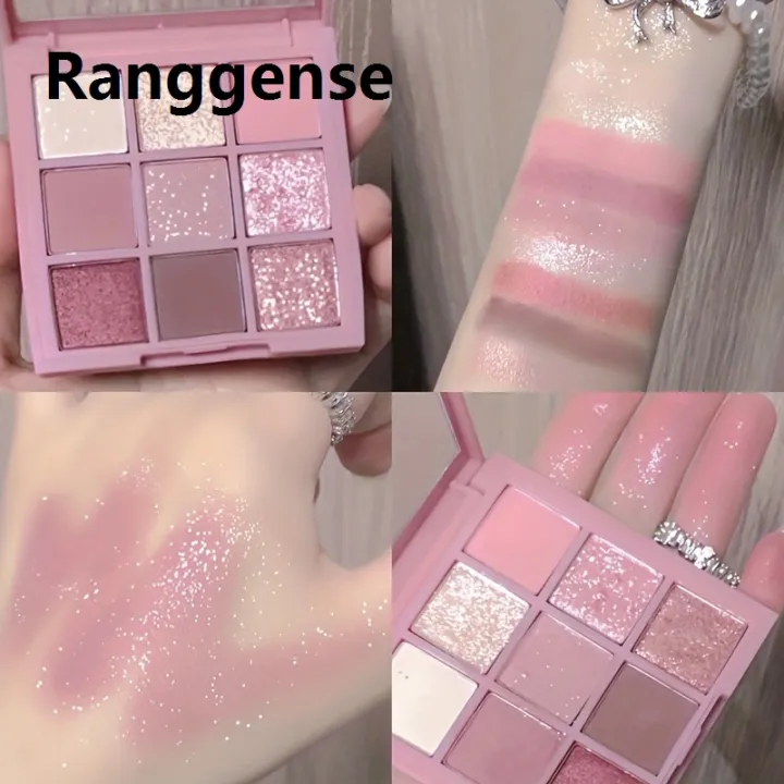 Ranggense%20Rose%209%20Color%20Eyeshadow%20Palette%20Matte%20Glitter%20Finish%20Highlighter%20Eyeshadow%20Pink%20Brown%20Girls%20Cosmetics%20-%20Image%207