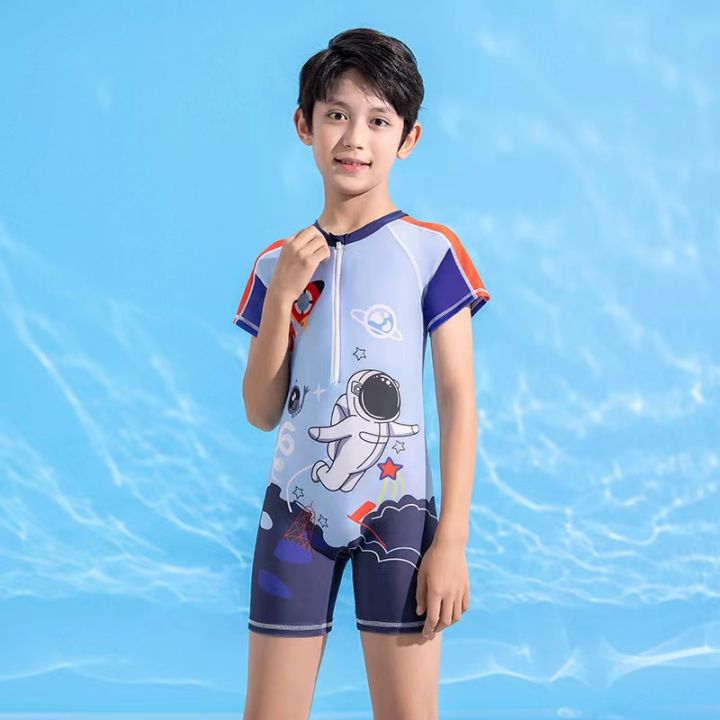 Swimsuit For Kids-Half jumpsuit Design Swimming Costume(3-9yrs)
