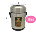 Stainless Steel Thermal Vacuum Lunch Box – 1.6 Litre Capacity With 12-Hour Heat Retention For Fresh And Warm Meals. 