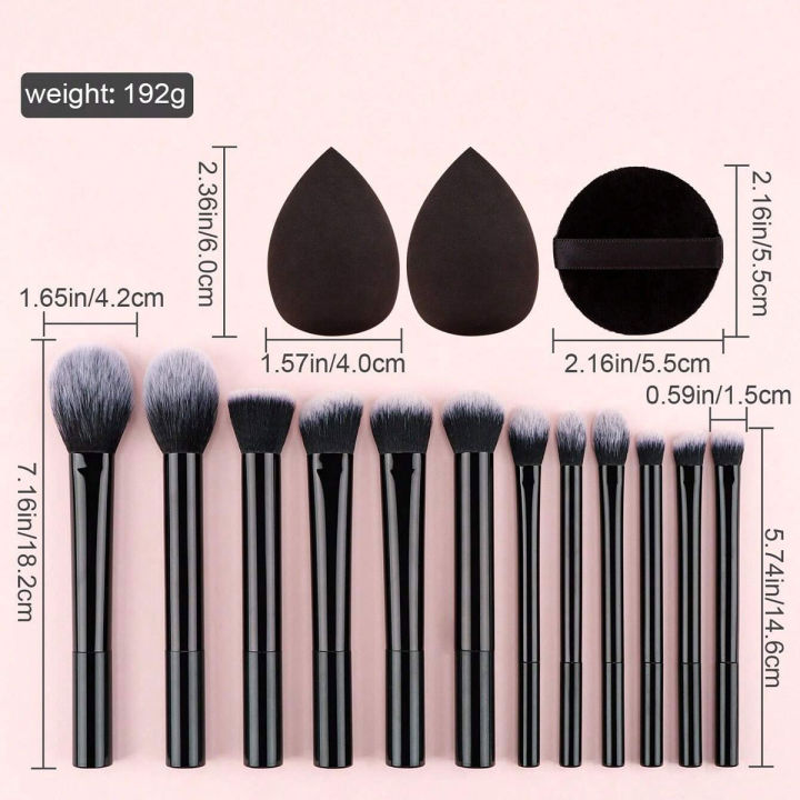 Beauty%20part%202,%20brush%20including%20makeup%20parts%2012%20professional%20brush%20set,%20powder,%20blush,%20concealer%20brush%201%20makeup%20puff%20sponge%20mixture%20-%20Image%204