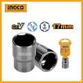 INGCO 1/2" Hexagonal socket 8MM/12MM/14MM/17MM/21MM/24MM. 