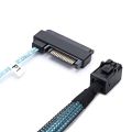 Mini SAS SFF-8643 to 4X29Pin SFF-8482 Hard Disk Server Cable 3.33TF/1M. 