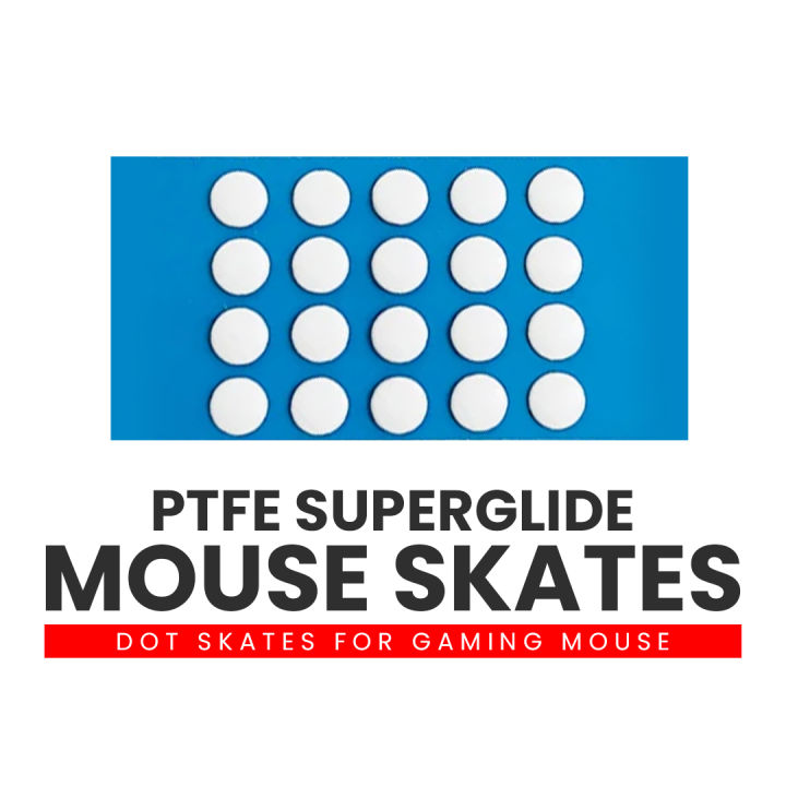 Dot Skates for Gaming Mouse – PTFE Superglide Mouse Skates