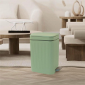 With Foot Pedal and Push-on Lid Ultra-Thin Pedal Trash Can Suitable for Kitchen, Bathroom,. 