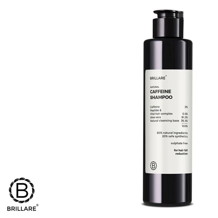 Brillare Caffeine Shampoo For Reducing Hair Loss and Breakage -200ml