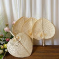 Handmade Straw Woven Fans Craft Summer Cooling Fan Bamboo Home Decoration Natuo. 