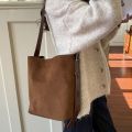 New Large Capacity Crossbody Bag Suedette Material Leopard Print Women's Handbag Tote Bag Autumn Winter. 