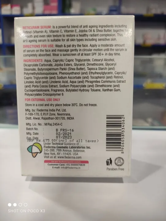 Reticuram%20Retinol%20Serum,%20For%20Ageing%20Skin,%20Mfg.%20By%20Fix%20Derma,%2015Ml%20-%20Image%203