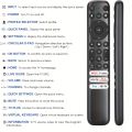 NEW Replacement for TCL Google TV Remote Control, RC813 Compatible with TCL QM8/QM7/S5/S4/S3/Q7/Q6/Q5 ...(Not for Fire Roku TVs). 