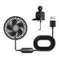 Portable 360 Degree Car Air Outlet Fan Adjustable Speeds Comfort Car Air Circulation Fan Low Noise Adjustable Angle Car Cooling Fan Vehicle Interior. 