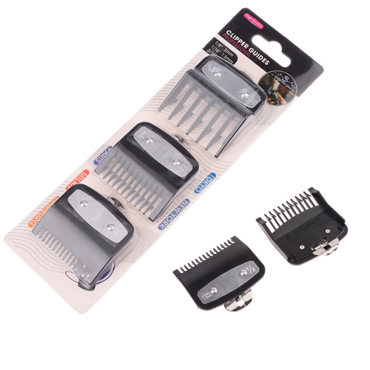 3Pcs Hair Clipper Guards Guide Combs Trimmer Cutting Guides Styling Tools Attachment Compatible 1.5mm 3mm 4.5mm Eatop