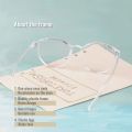 Transparent Fiber Oval Frame For Unisex. 
