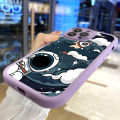 Jizetin for Redmi Note 11 / Note 11S Back Cover Cloud Astronaut PU Leather For Girls Boys Soft Phone Case. 